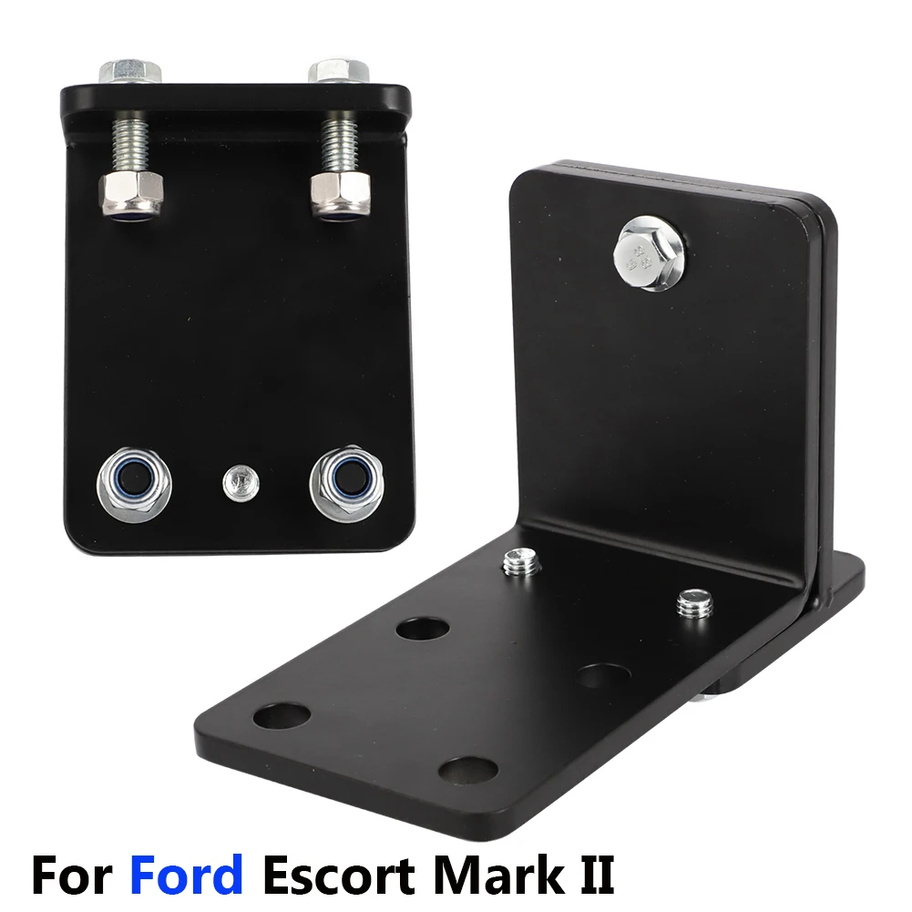 Black For Ford Escort Mark II Aluminum Pair Quick Release Spotlamp Spotlight Brackets