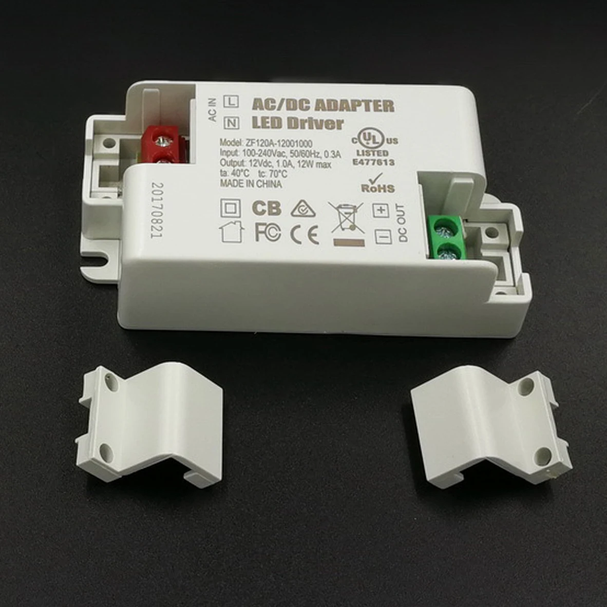 20units Power Supply AC/DC Adapter LED Driver 12W Constant Voltage