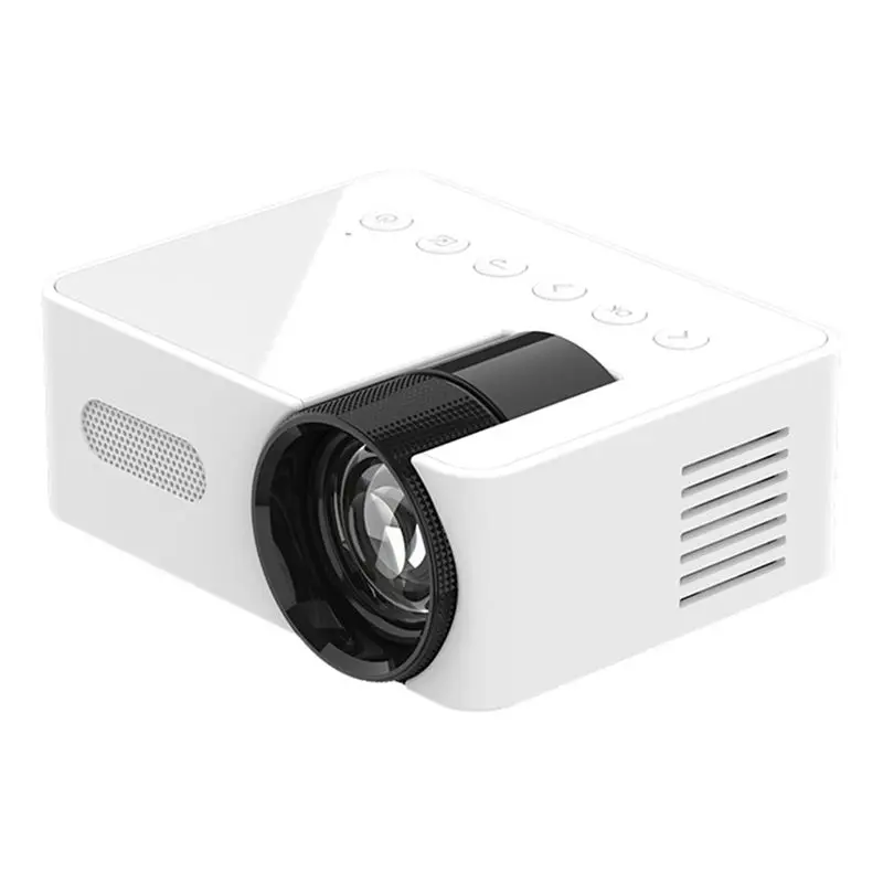 

B03B-YT100 Белый мини-проектор для дома, портативный мини-проектор для домашнего кинотеатра, беспроводной многофункциональный проектор для мобильных телефонов, простой в использовании