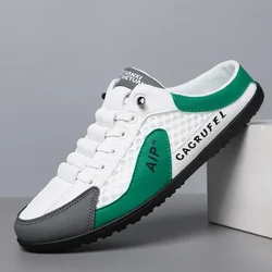 Men's Fashion Soft Bottom Half Slippers Summer New Casual Shoes Soft Bottom Support Shoes Sports Shoes Zapatos De Hombre