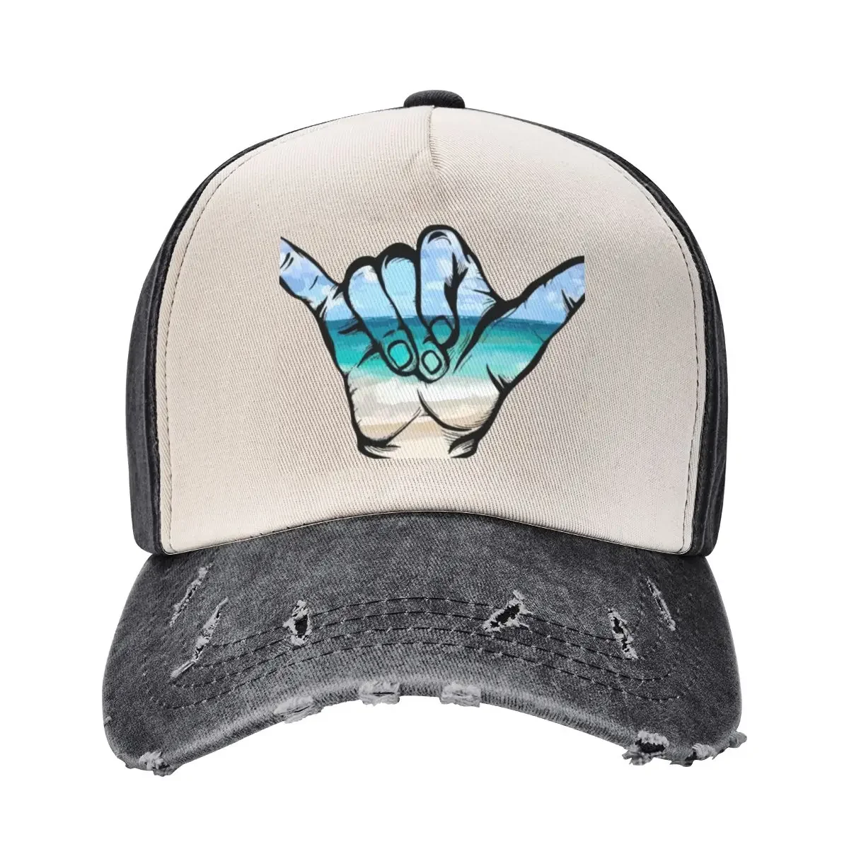

SHAKA HAWAII HANG LOOSE Baseball Cap Big Size Hat Sunscreen Hip Hop Caps For Men Women's