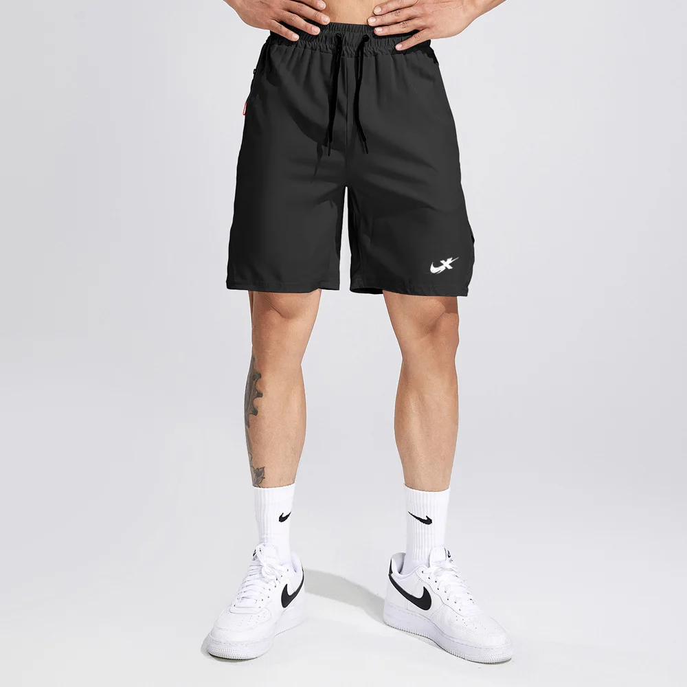 Summer Sports Shorts Men's Muscle Gym Outdoor Sports Basketball Shorts Breathable Woven Quick Drying Five Point Running Shorts