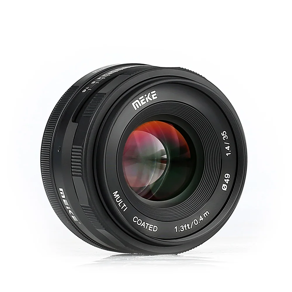 Meike 35mm f1.4 Canon APS-C Wide Angle Manual Focus Lens for Canon M1 M2 M3 M5 M6 M10 M50 M50II M100 M200 EF-M mount Cameras