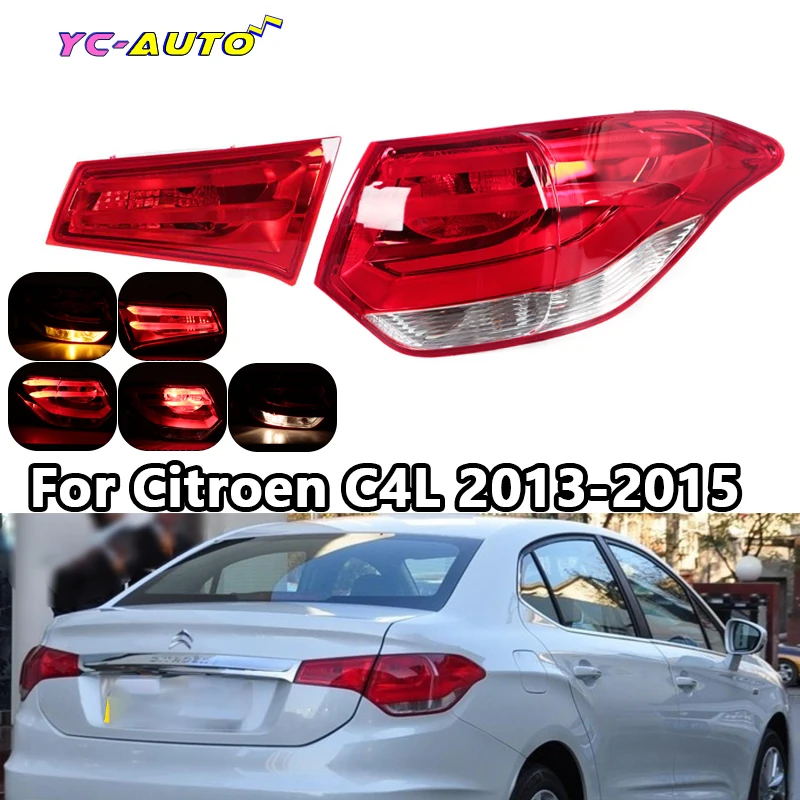 

Задний фонарь, противотуманная фара, указатель поворота, тормозной фонарь заднего хода в сборе, автомобильные аксессуары для Citroen C4L 2013 2014 2015