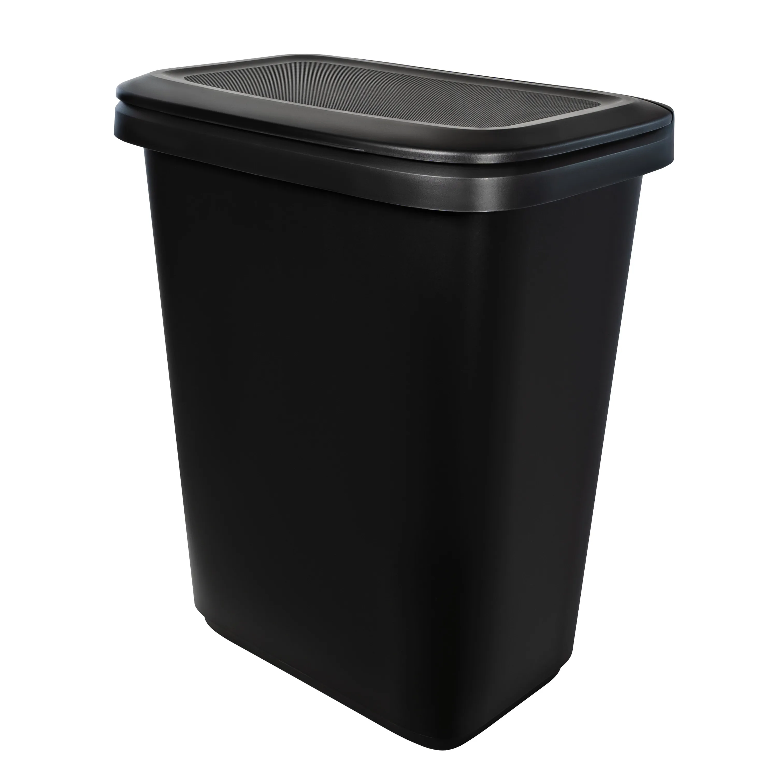 

Kitchen Trash Can, 20.4 Gallon Plastic Recycling Two Compartment Garbage Bin with Lift Top Lid, Black
