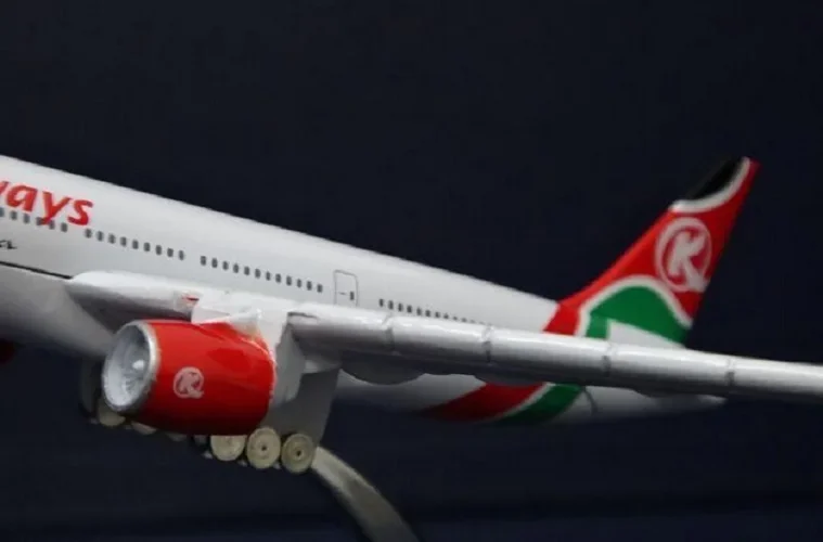 Rozmiar 1:400 model samolotu B777 trasa Kenya B777 metalowy model samolotu symulacyjnego dla dzieci zabawki prezent na boże narodzenie