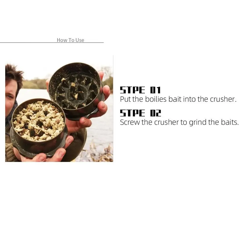 Easy Grind Lure Grinder Easy To Operate Crush Bait Bait Boilie Grinder Anti-deformation Strong Bait Crusher Fishing Gear Carp