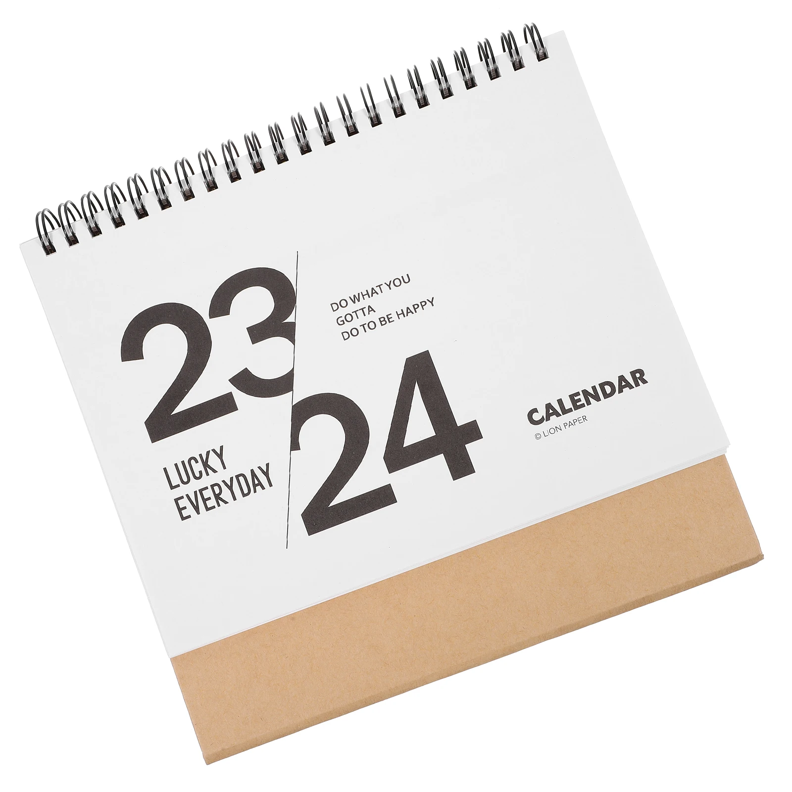 

Desktop Calendar 2023-2024 Office Monthly Calendar Monthly Horizontal Thick Paper Coil Office Note Household Practical