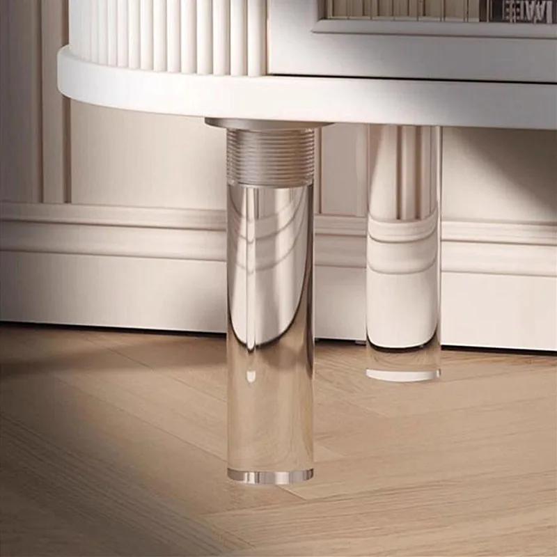 2pcs Acrylic Transparent Feet Brackets Kitchen Cabinet Load-bearing Fixers Furniture Leveler Anti-shaking Mounting Brackets