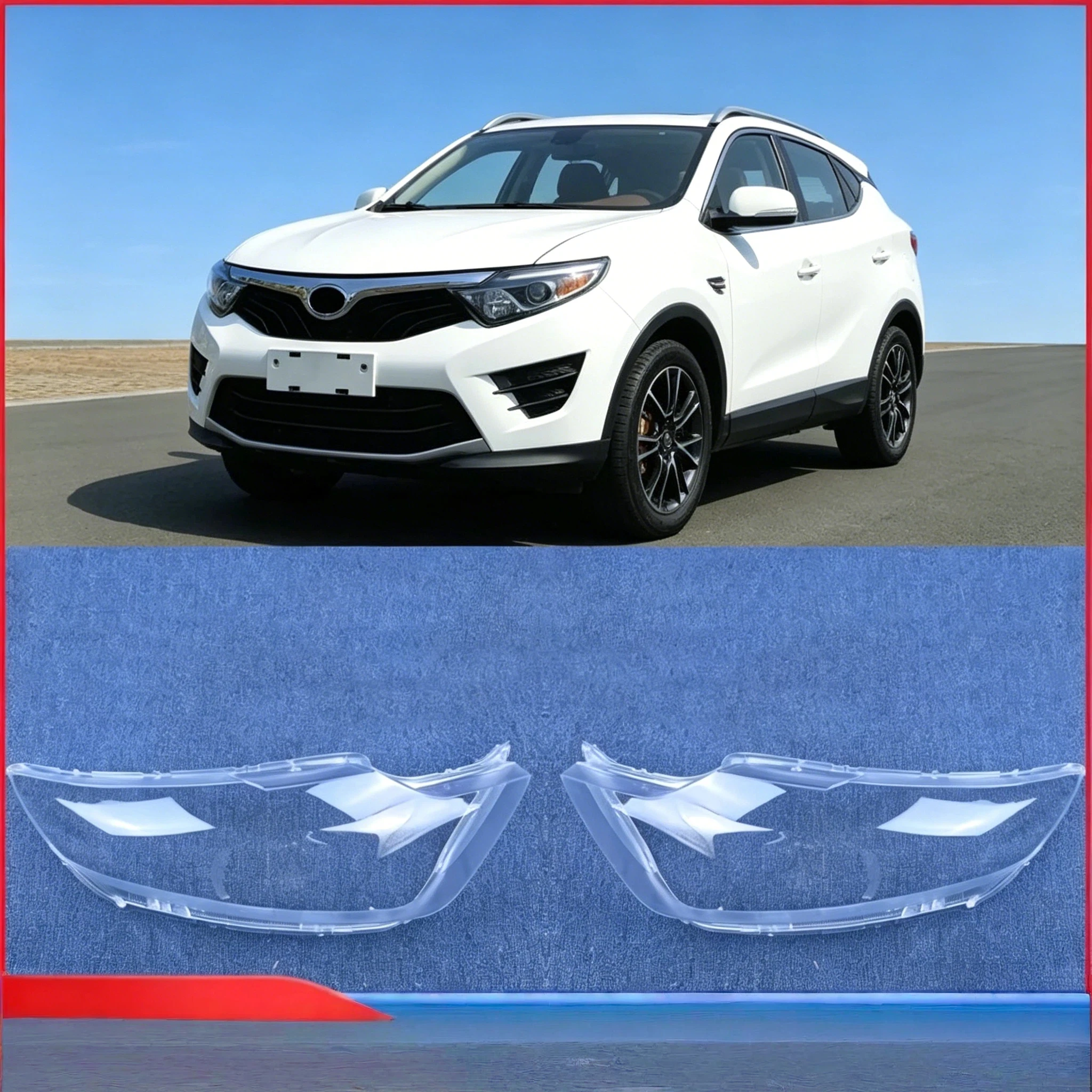 

For Soueast DX7 2015 2016 2017 Auto Accessories Lampshades Lamp Shell Headlight Cap Car Front Headlight Lens Cover Lights Shell