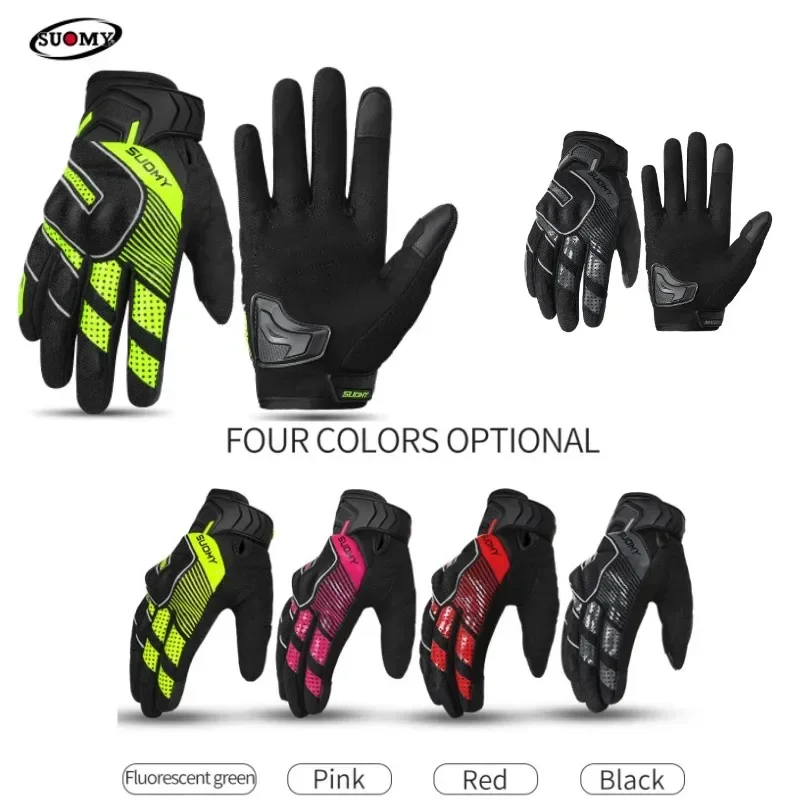 

Suomy SU-12 Motorcycle Glove Touch Screen Men Women Motocross Luvas Moto Biker Racing Riding Bicycle TPU Protection Moto Gloves