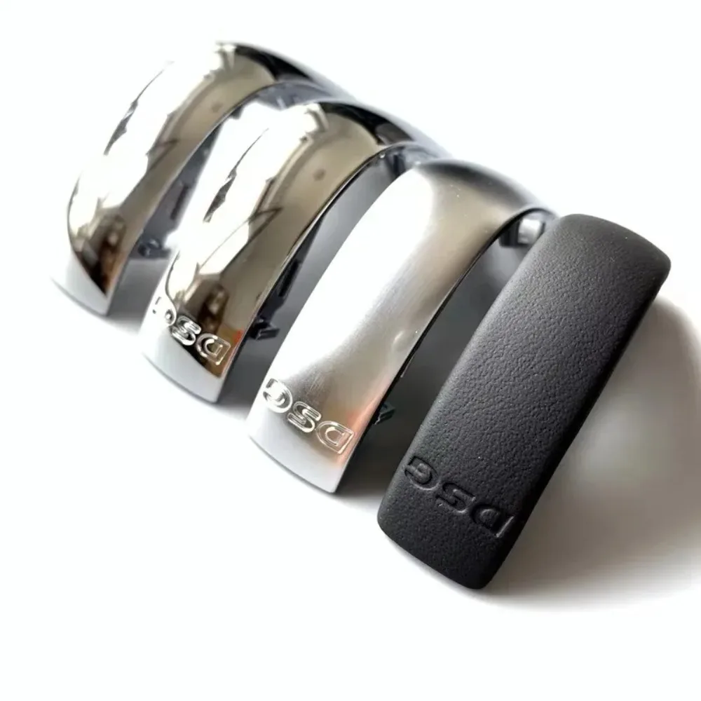 1PCS Chrome Matt With Meather Shift Gear Side Cover For WW Golf 6 7 R GT Passa B7 Be CC R20 Jetta MK6 GLI