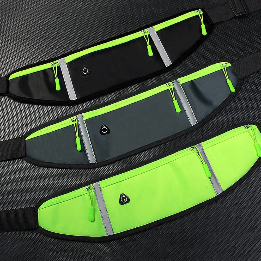 Running Waist Bag Lightweight Outdoor Cycling Belt Waist Bag for Men Women  Waterproof Reflective Sports Bag For Mobile Phone