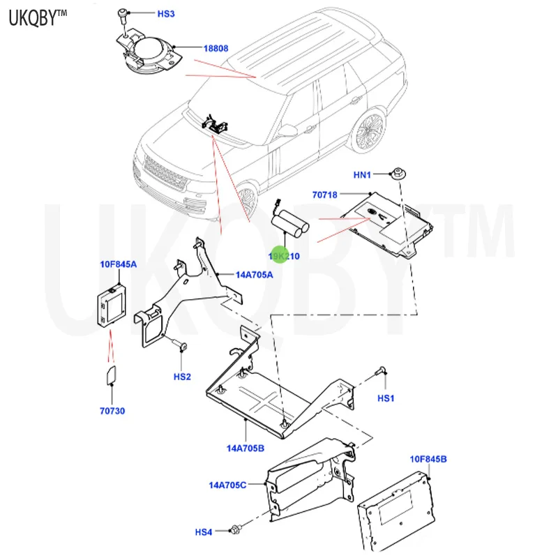 The fifth generation La nd Ro ve r Di sc ov er y 2017 LR046049 battery