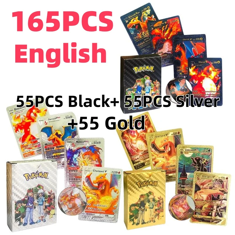 golden pokemon cards 55 pcs new pc gold foil ... for Sale in Hutchinson, MN | Online Auction 55pcs Gold Pokemon Cards Gold