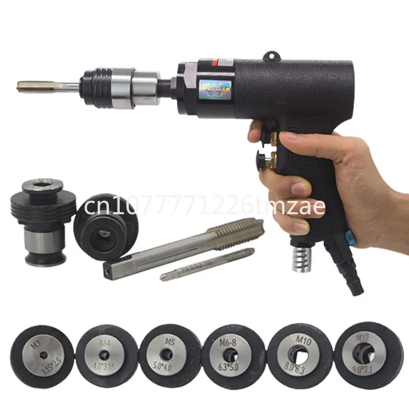 Handheld Pneumatic Threading Machine Portable Gun Pneumatic Thread Tap Drilling Equipment