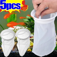 5/1pcs Home Fish Tank Filter Water Inlet Protect Sleeve Filter Mesh Sleeve Nylon Mesh Cover Shrimp Net Fish Tank Filters Cleaner