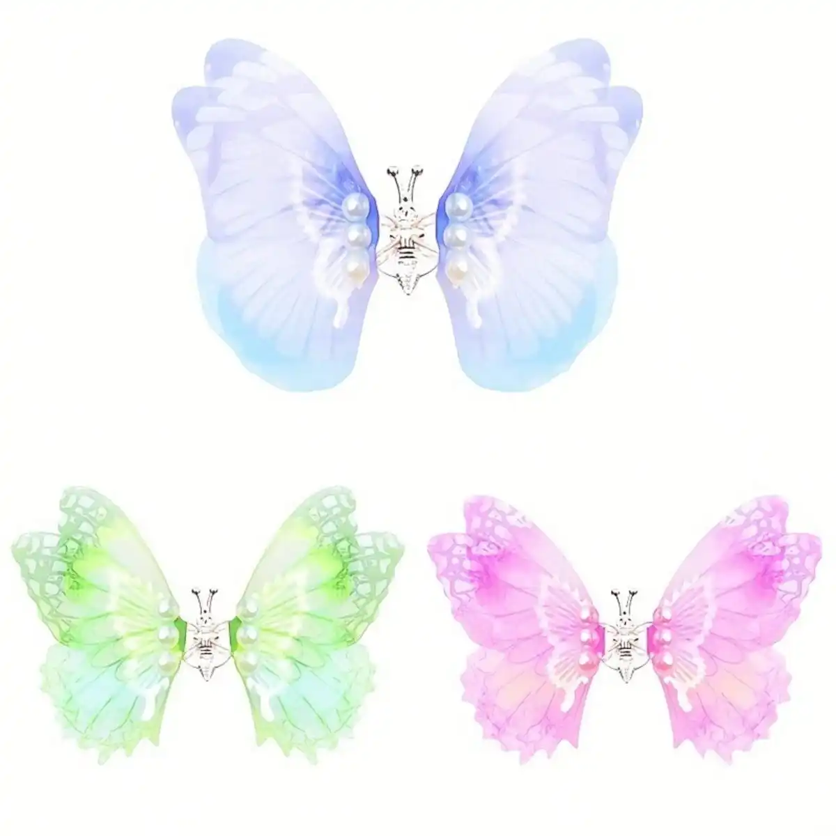 3pcs  of butterfly car ornaments that move, creative car ornaments for air outlet decoration