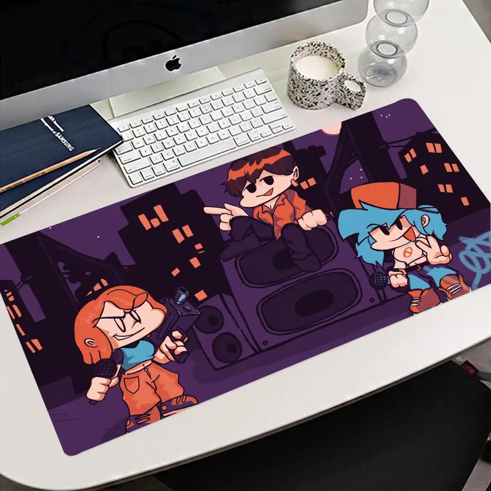 F-Friday Night Funkin Game Mouse Pad Mouse Pad Gaming Mousepad Speed Desk Mat Laptop Gaming Mats For Office Carpet Desk Accessor