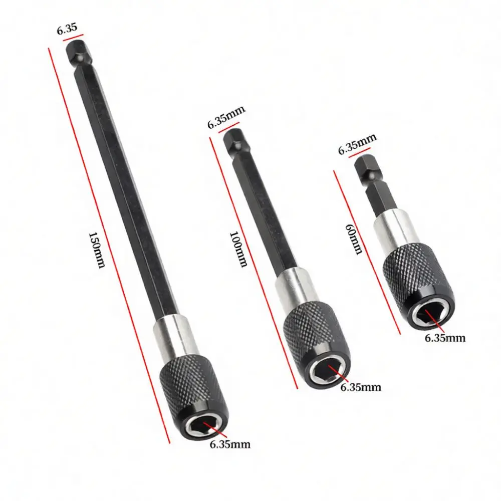 Impact Driver Extension Adapter Hex Shank Quick Release Drill Holder For Power Tool Accessory Hardware Set