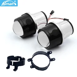 RONAN Car styling Fog Light Projector Lens for H8 H9 H11 DIY Full Metal holder Waterproof Front fog Lamp Driving safty