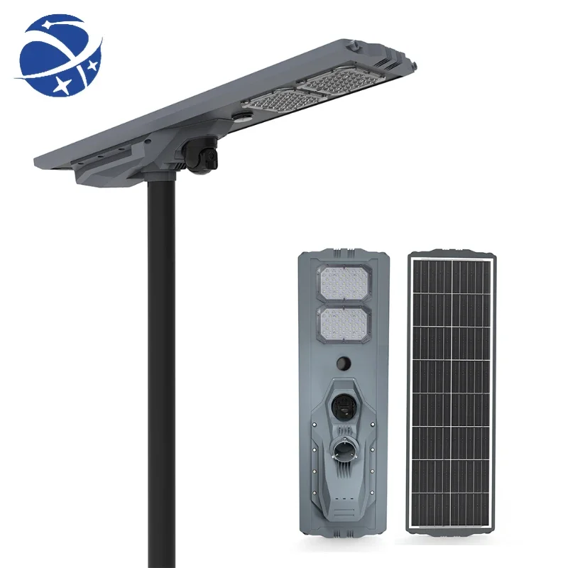 YYHC Factory  All In One 100W/200W/300W/400W Solar Powered Energy Outdoor LED IP65 Lighting 4G CCTV Camera Solar Street Light