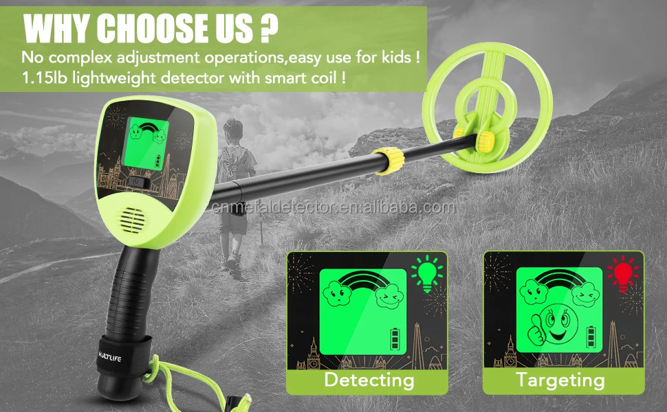 MD-1015 toy metal detector factory price underground Gold Metal Detector for Kids cheap metal detector