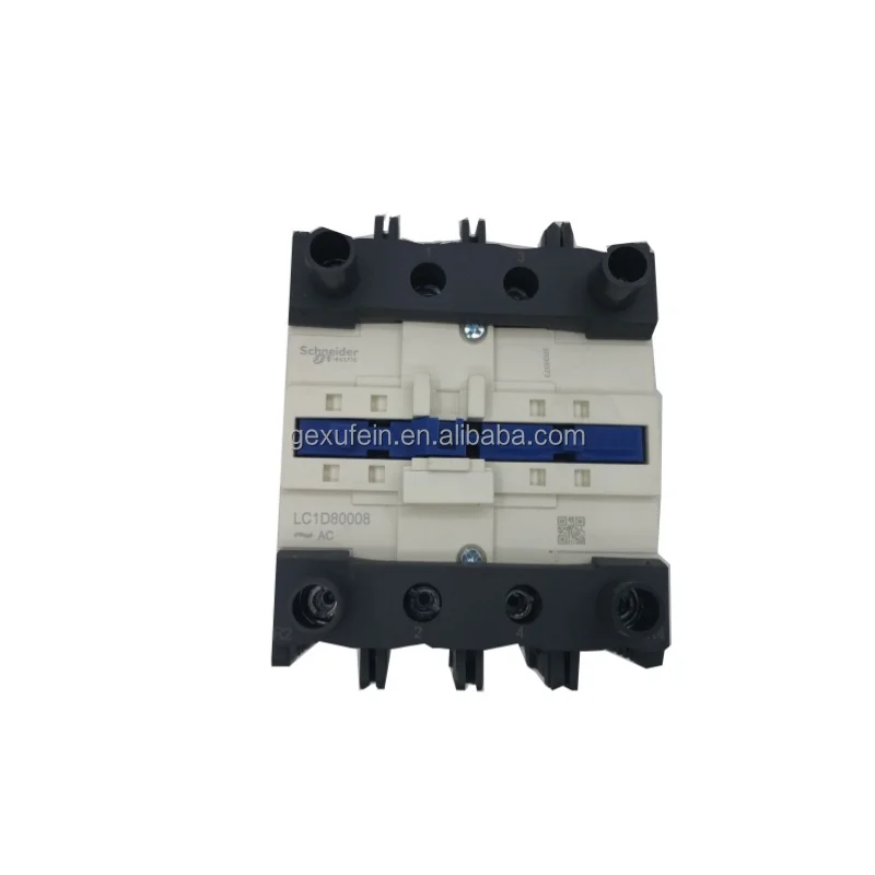 New Original Sch-neider LC1D8008 IEC Contactor TeSys Deca, Nonreversing 125A Resistive, 4 Pole, 2 NO and 2 NC 48VAC 50/60Hz Coil
