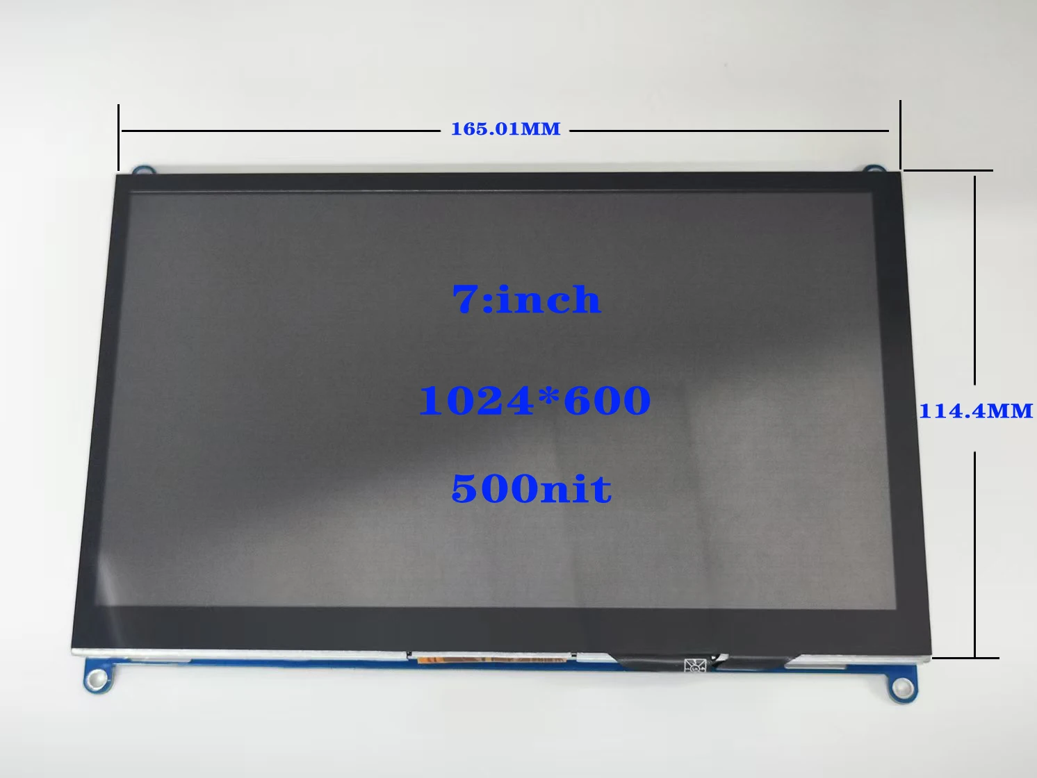 7 Inch Raspberry Pi 4/3/2/B/B+/A+ Monitor 1024x600 IPS 5-Points Capacitive Touchscreen Drive Free HDMI Display For Win 7/8/10