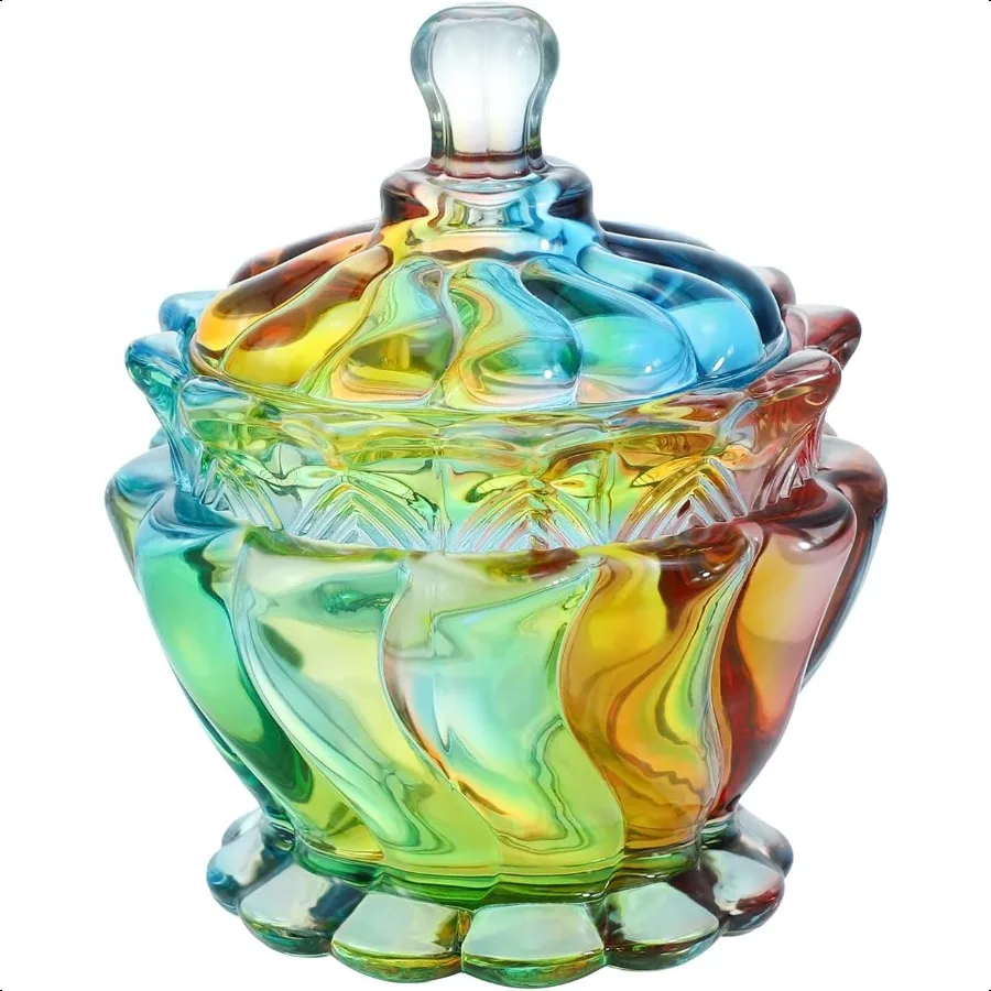 

Королевская тисненая прозрачная стеклянная банка для аптекарей с крышками, контейнеры для конфет, свадебные банки для конфет, хрустальная шкатулка для драгоценностей, банка для еды