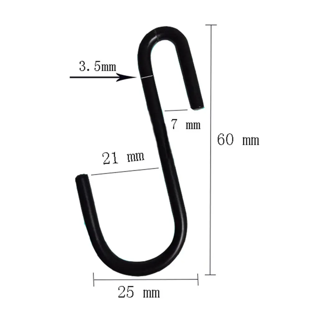 

30 шт. S-образных крючков, сверхпрочные металлические вешалки для шкафа, гаража, мастерской, для подвешивания инструментов, кухонной утвари, эффективное хранение