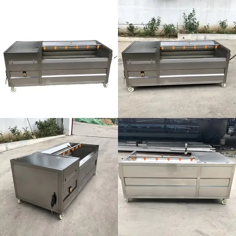 for Potato Peeling Machine Sweet Potato Washing Machine Automatic Vegetable Cleaner Peeler Kitchen Tool for Home Use