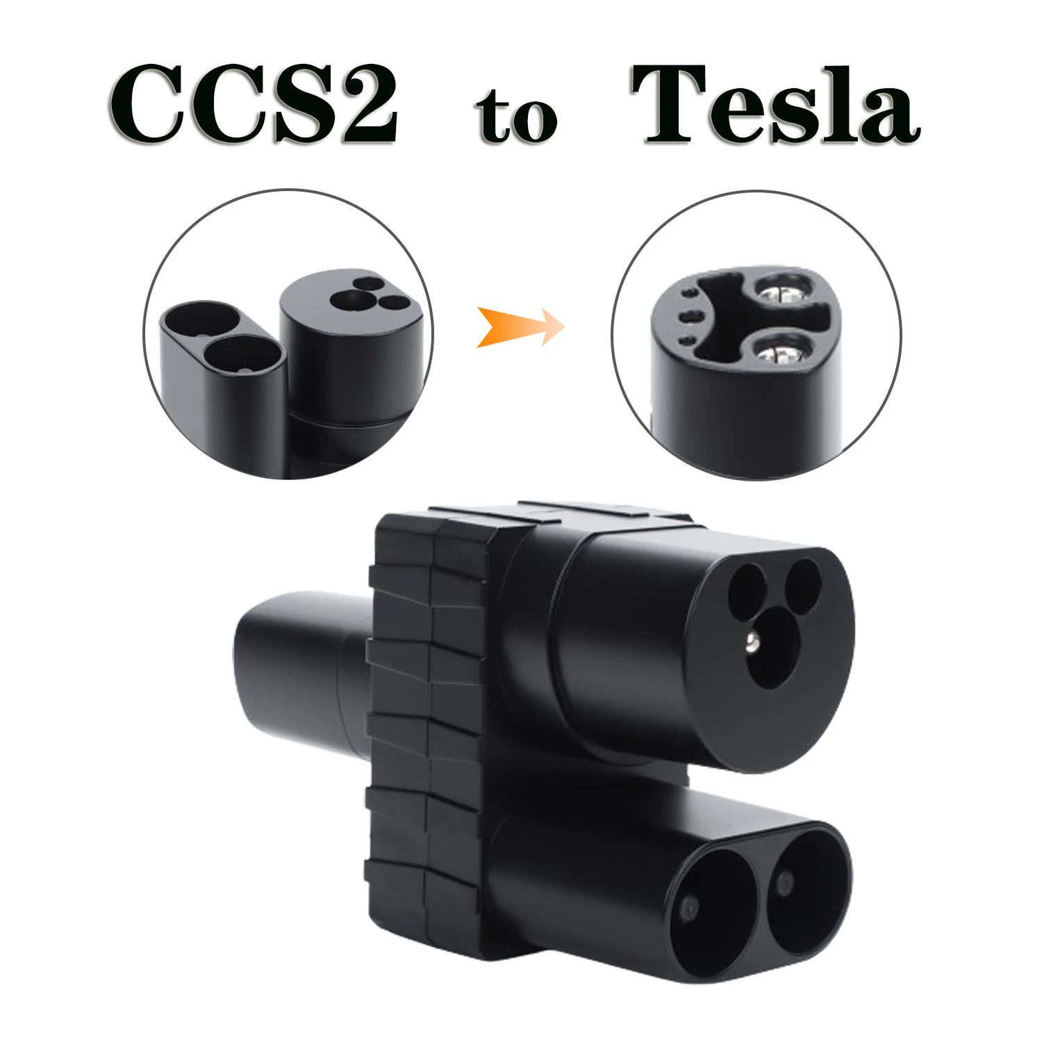 CCS2 To Tesla EV Charger Adapter for Tesla Model 3/Y/X/S DC 400A CCS2 to NACS Adapter Connector Fast Charging Convertor