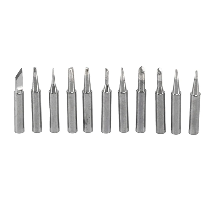 11 Pieces Soldering Iron Tips Kit 900M-T For Hakko Soldering Station Tool 900M 936 937 907