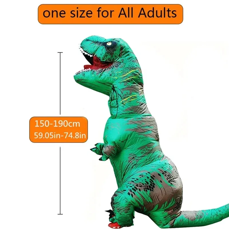 

Костюмы на Хэллоуин с динозавром Yiyi T-rex 2025 года, надувной костюм для взрослых