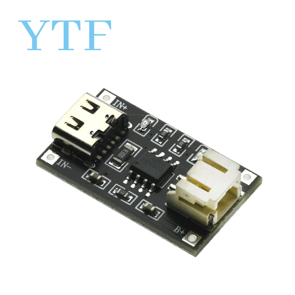 TP4056 3.7V Lithium Battery Charging Module 1A USB Type-C Port PH2.0 Terminal Overcurrent Protection Board