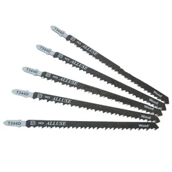 Juego de cuchillas de rompecabezas de alto carbono, piezas de Metal de alto carbono, cortador alternativo de plástico, vástago en T de acero de repuesto, 5 piezas