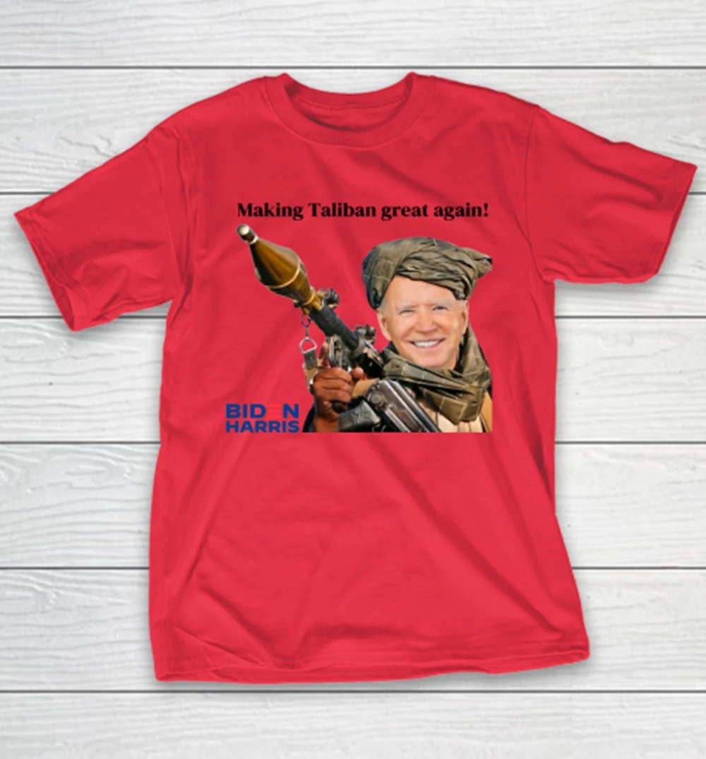 Making The Taliban Great Again Funny Joe Biden Graphic T Shirts Ropa Hombre T Shirt Men Mens Clothing T Shirt Homme Mens 80406