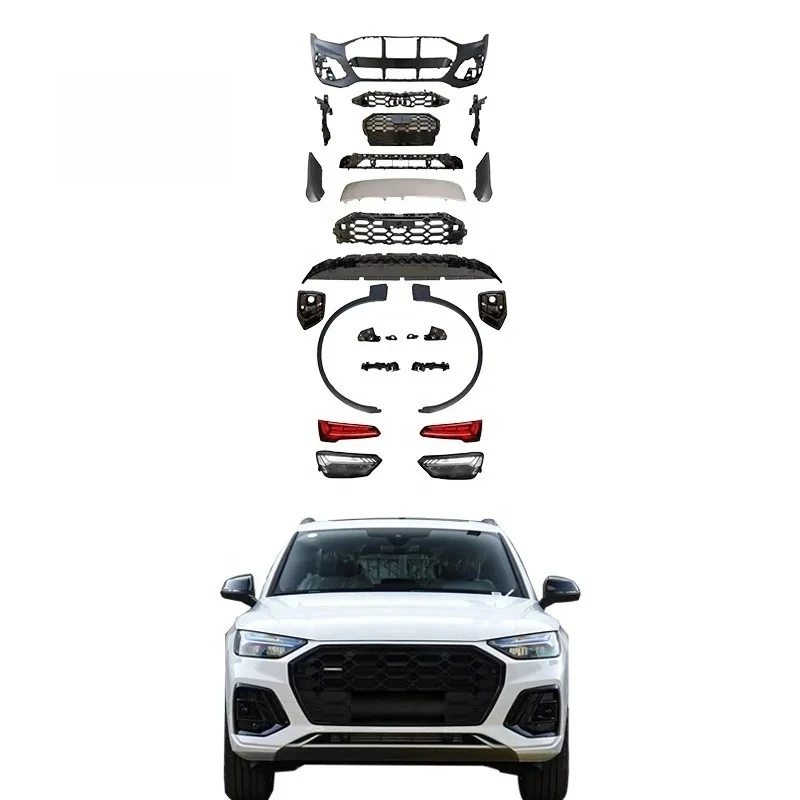 

Old to New Bodykit 2017+ Q5 Upgr to 2024 RSQ5 Front Car Bumper Wheel Arches Headlights Taillights RSQ5 Kit
