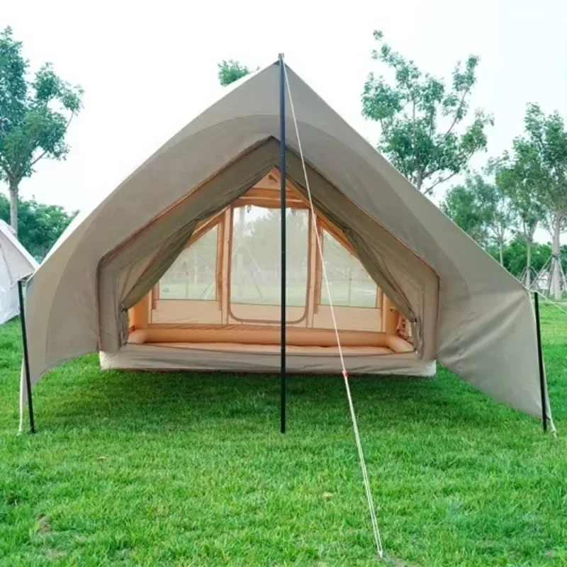 

Hot-Sell Large Inflatable Roof Camping Tent 6-8 Person 4-Season Waterproof Quick Automatic Opening One Bedroom Family Outdoor