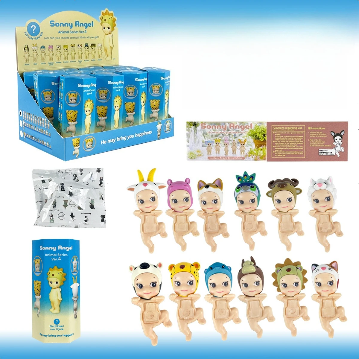 

Original Sonny Angel Hippers Animal Series Blind Box Figure Anime Japanese Toys Dolls Phone and Computer Decoration Random Gift