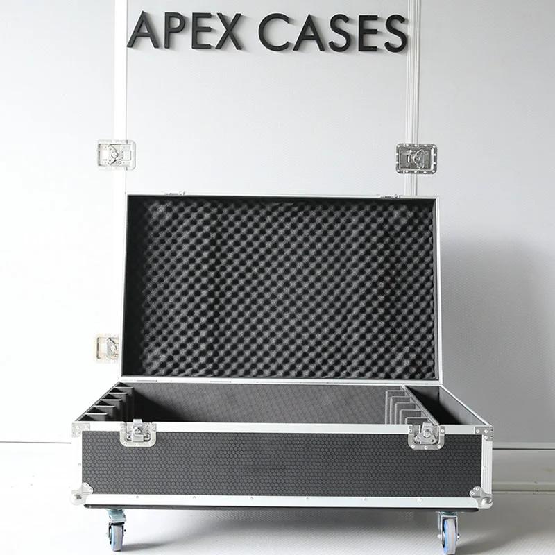 APEX CASES Custom 6 in 1 Road Case for Performance Rental Event Stage Lighting Flight Case