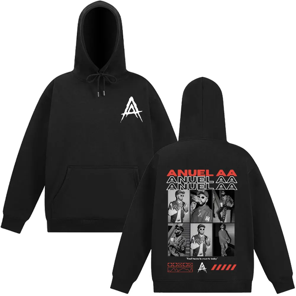 

Толстовка с рисунком рэпера Anuel AA Tour для мужчин и женщин, толстовка с длинными рукавами в стиле хип-хоп, свободный повседневный уличный пуловер большого размера в стиле Харадзюку
