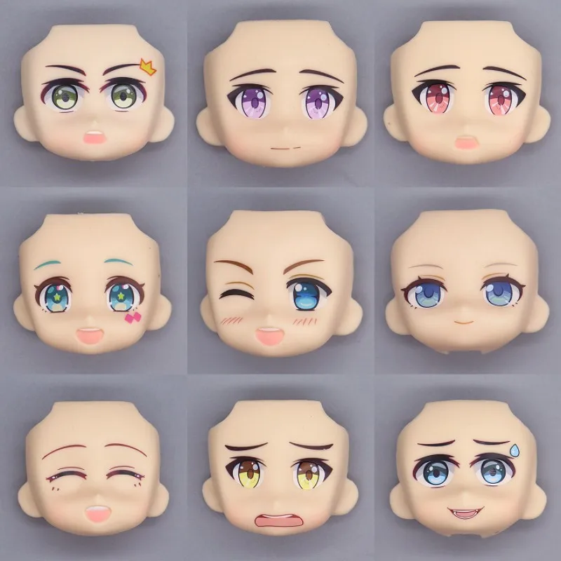 1 Pieces Gsc Doll's Face Accessories with Makeup PVC New Arrival Ob11 Doll's Accessories