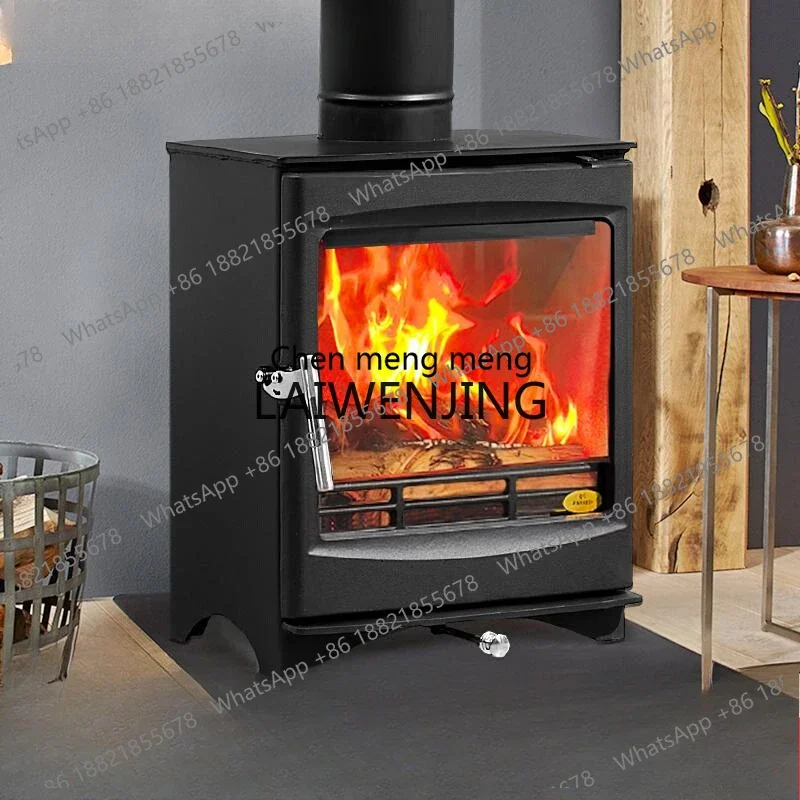 A55 Wood-fired Heating Wood Fireplace Living Room Decorative Cast Iron Fireplace Freestanding