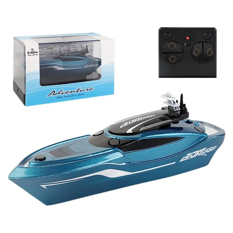 Speed Boat Toy Remote Control Small Boat Toy Electric Speedboat Model Children Water Toy For Family Gatherings Entertainment