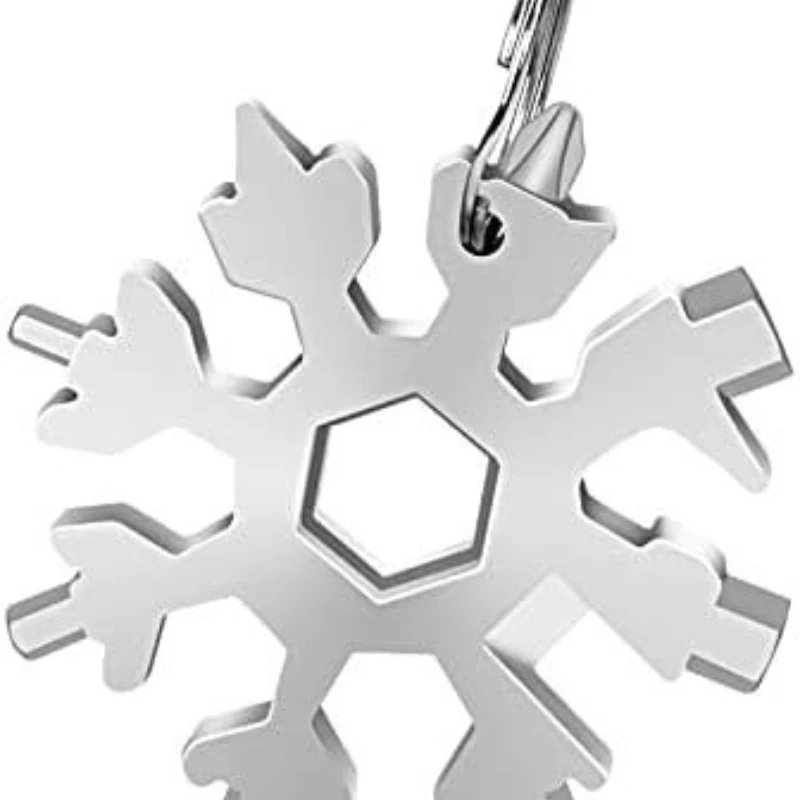 18-in-1 Snowflakes Multi-tool Herramienta 18 En 1 Multifunctional Tool Copo De Nieve Llave Multiusos