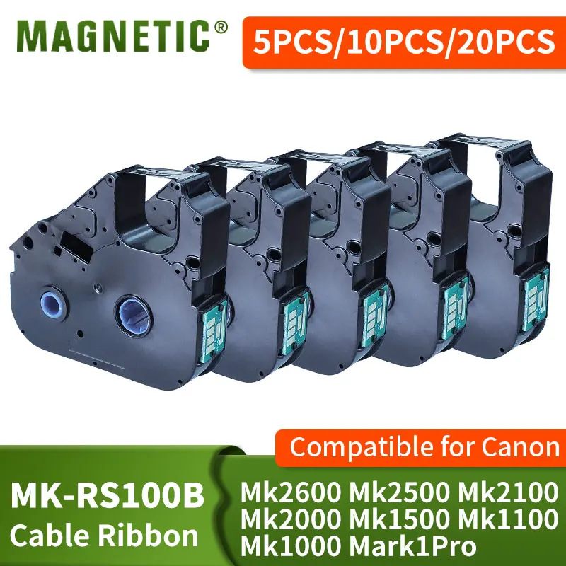 5/10/20pcs LB-200BK MK-RS100B PT-200BK For Canon Cable Printer Mk2600 Mk2500 Mk2100 Mk2000 Mk1500 Mk1100 Mark 1 Pro M-11C