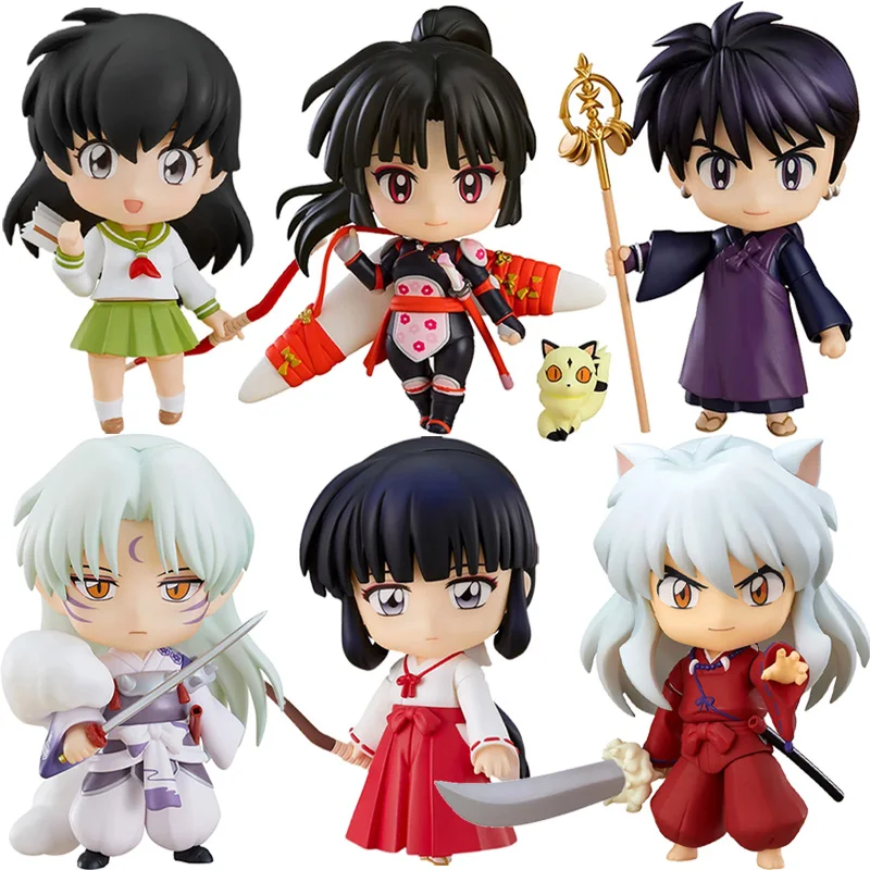 Good Smile Nendoroid GSC 1300 1514 1536 1537 1735 1736 InuYasha Sesshoumaru Higurashi Kagome Kikyou Miroku Sango 10CM Original