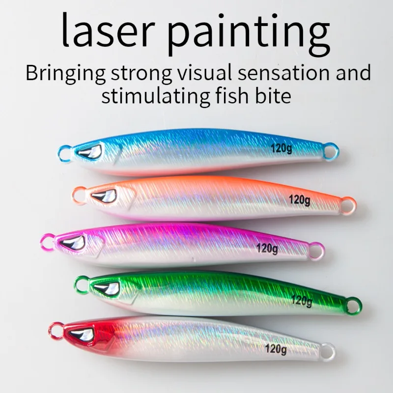 طُعم صلب بيونيك متين 60 جرام - 100 جرام 120 جرام مع تصميم واقعي - ملحق مثالي لصيد الأسماك البحرية طُعم سمك السلمون المرقط جثم بايك #3